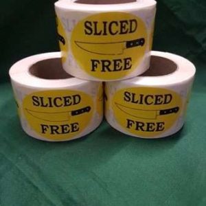 Sliced Free Yellow Label