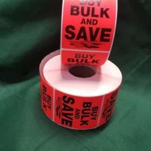 Buy Bulk & Save Label