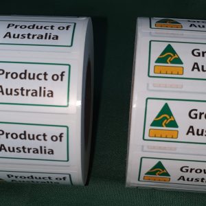 P.O.A Label / Grown in Aust.