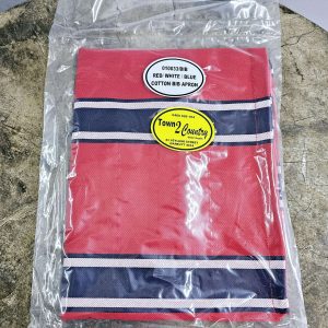 Red White Blue Striped Cotton Bib Apron